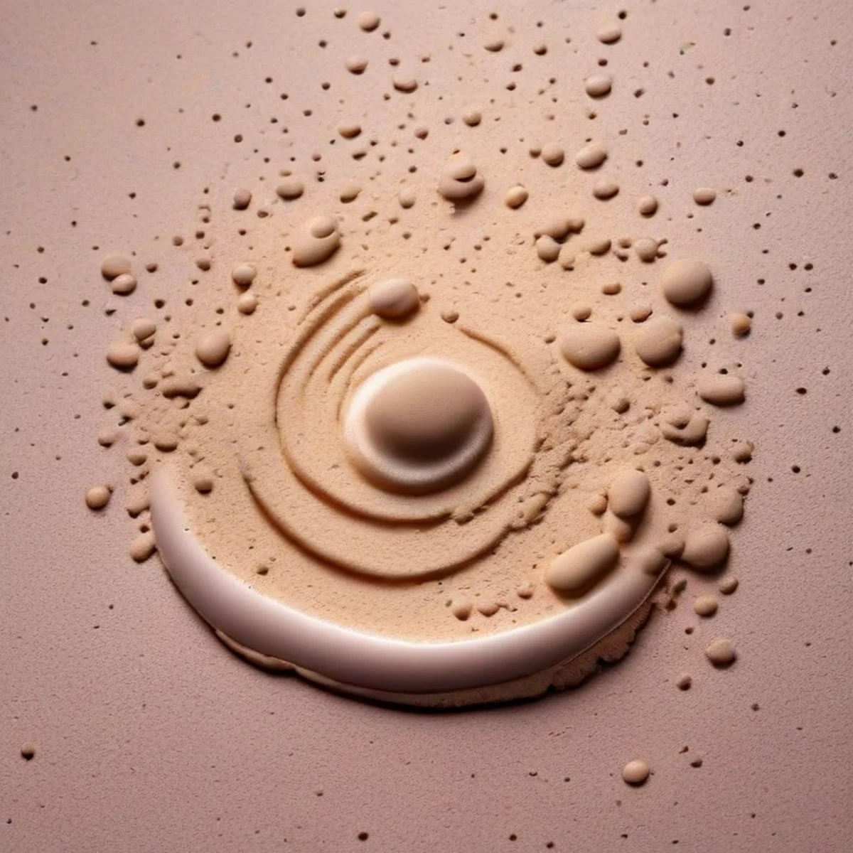 Dettaglio macro di texture cosmetiche scintillanti
