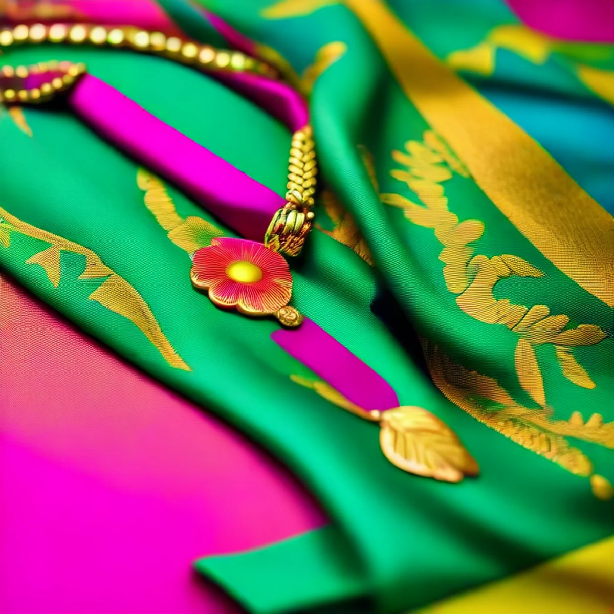 Details van kleurrijke Braziliaanse mode en accessoires