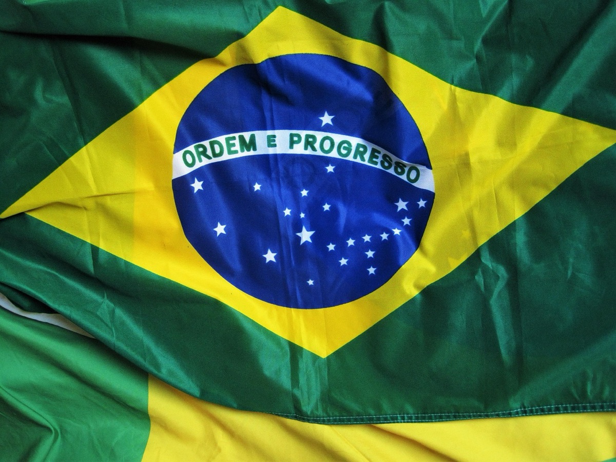 ブラジル国旗のデジタルイメージ